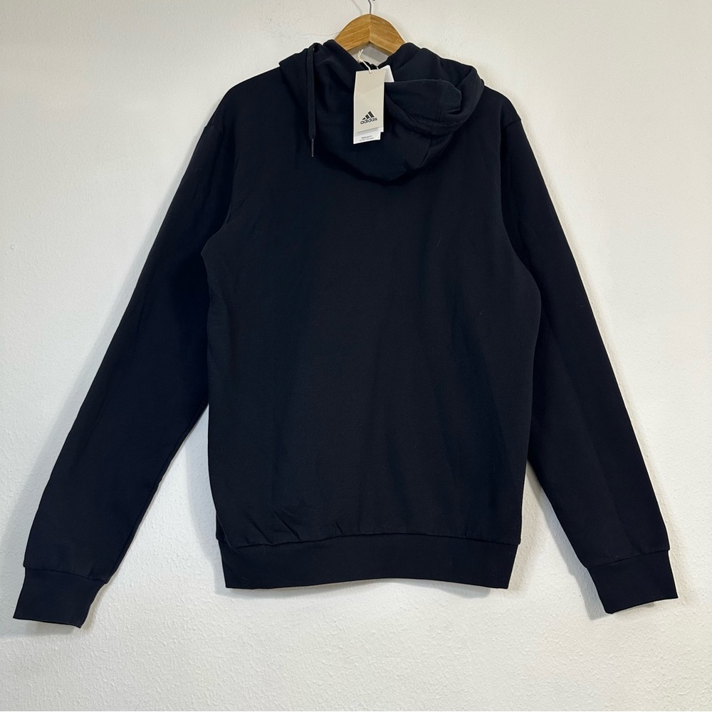 NWT Adidas Feel Cozy Pullover Fleece Hoddie in Black Size M - Picture 3 of 15